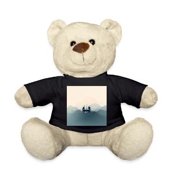 Voilier dans l’océan minimaliste - Nounours - noir - Devant