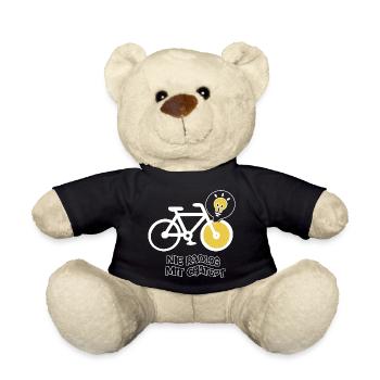 Radfahren mit kreativer Glühbirne-Design - Teddy - Schwarz - Vorne