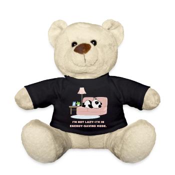 I'm Not Lazy Design for those who like to sleep - Teddy Bear - black - Front
