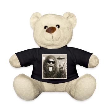 Rock, Rocker, Musique Rock, Main Rock, OVNI Bigfoot - Nounours - noir - Devant
