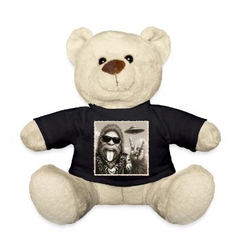 Rock, Rocker, Musique Rock, Main Rock, OVNI Bigfoot - Nounours - noir - Devant