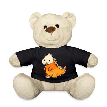 Motif de dinosaure ludique pour les enfants - Nounours - noir - Devant