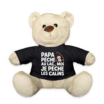 Baby-Fischer-Vater am See Interpretation - Teddy - Schwarz - Vorne