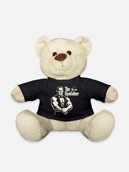 The GymFather Bold Poster Design - Teddy Bear - black