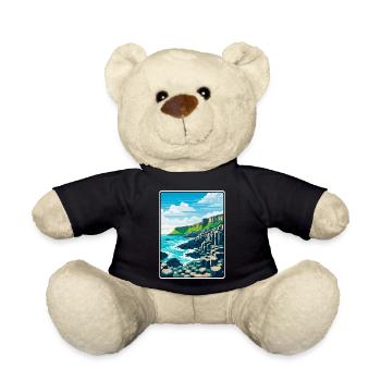 Giant's Causeway Northern Ireland Coastal Basalt - Teddy Bear - black - Front