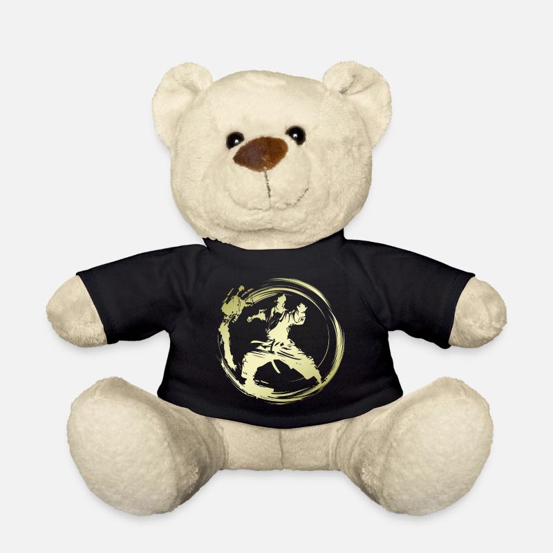 Karate Silhouette Fighter - Teddy - Schwarz