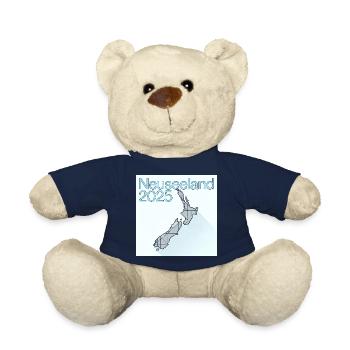 Neuseeland 2025 Geometrische Karte - Teddy - French Navy - Vorne