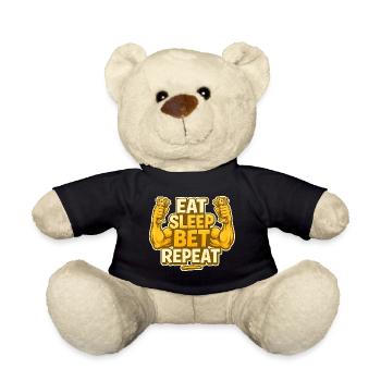Eat Sleep Bet Repeat - Teddy - Schwarz - Vorne