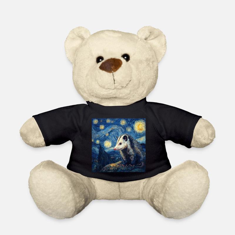 Opossum Van Gogh Nuit étoilée - Nounours - noir