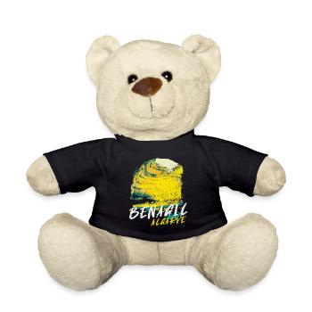 Illustration of the Benagil Cave in the Algarve - Teddy Bear - black - Front