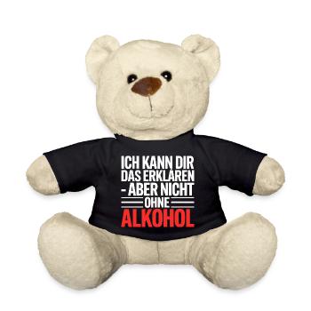 Ich erkläre es – aber ohne Alkohol - Teddy - Schwarz - Vorne