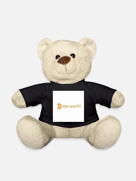 Bitte was?!? Bitcoin Orange - Teddy - Schwarz