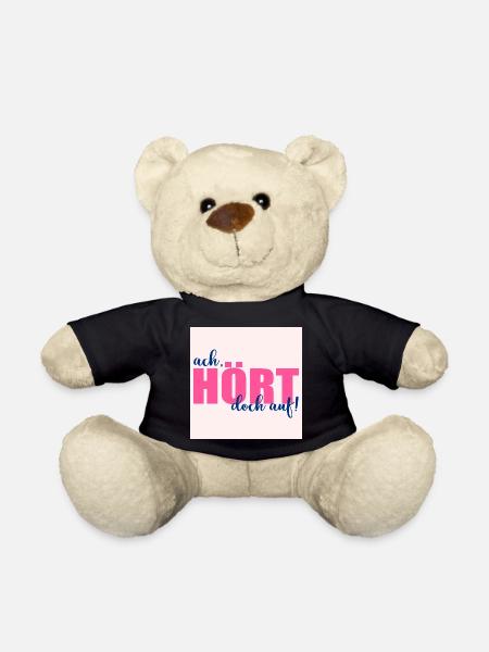 AUFHÖREN SPRÜCHE - Teddy - Schwarz