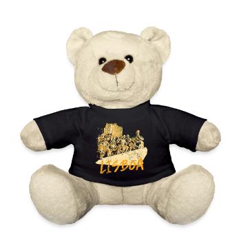 Monument Discoveries Lisbon ochre illustration - Teddy Bear - black - Front