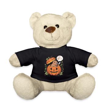 Capybara Pumpkin - Funny Halloween T-Shirt - Teddy Bear - black - Front