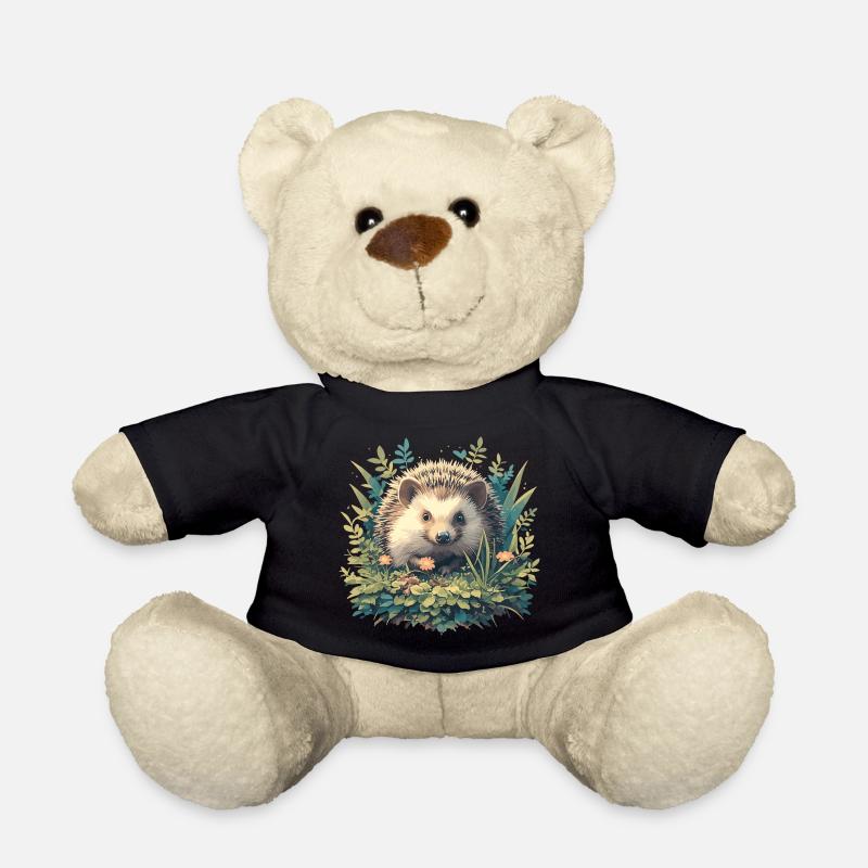 Hedgehog - Teddy Bear - black