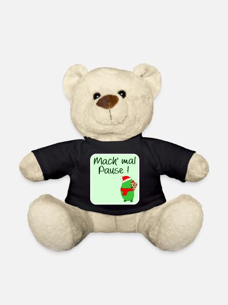 WEIHNACHTSPAUSE GEWÜRZGURKE WEIHNACHTSMANN - Teddy - Schwarz