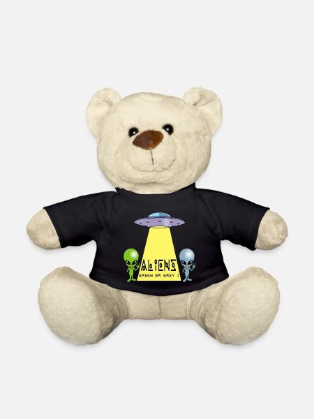 Extraterrestre vert ou gris ? - Nounours - noir