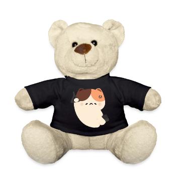 Tired Cat Commute - Teddy Bear - black - Front