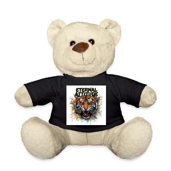 Eternal Tiger Pose - Teddy Bear - black - Front