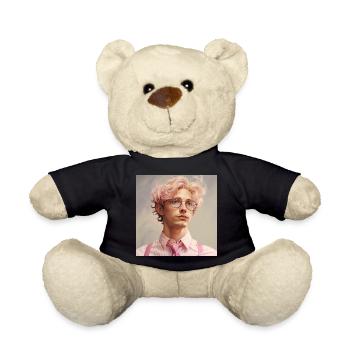 Pastel Hero Portrait with Glasses - Teddy Bear - black - Front