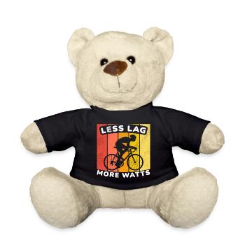 Funny Cycling Engineer, STEM Cycling Hobby Shirt - Teddy Bear - black - Front