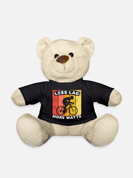 Funny Cycling Engineer, STEM Cycling Hobby Shirt - Teddy Bear - black