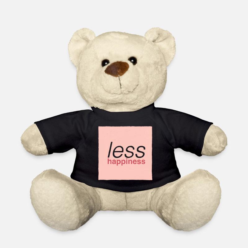 Less happiness - Teddy Bear - black