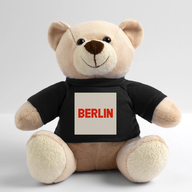 Berlin Bold Block Text Teddy Bear