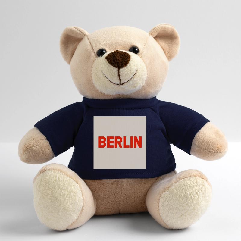 Berlin Bold Block Text Teddy Bear