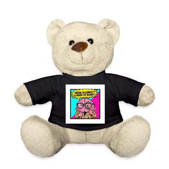 Conspiracy theory weird world - Teddy Bear - black - Front