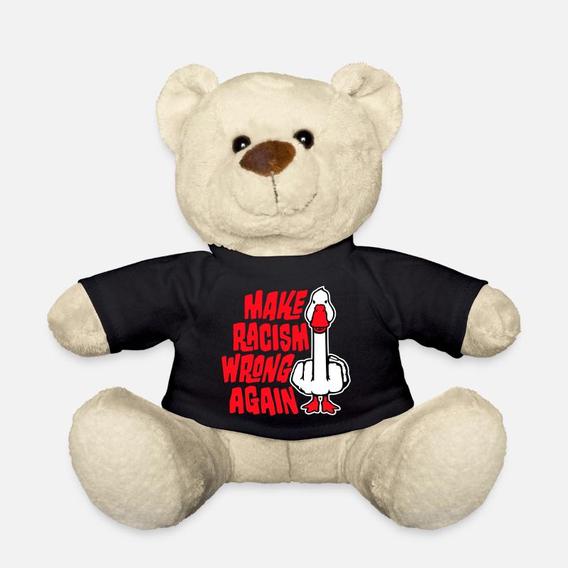 Goose Make Racism Wrong Again Militant du Majeur - Nounours - noir