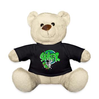 Skateboard Astronaut - Teddy Bear - black - Front