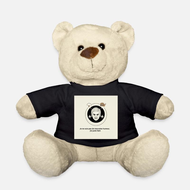 Furious Hunger: Angry Face und Snack - Teddy - Schwarz