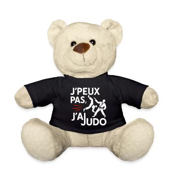 Judo Punchline: I can't - Teddy Bear - black - Front
