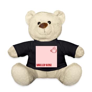 Glühweinbecher - Teddy - Schwarz - Vorne