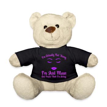 Mädchen Frau Not Funny Mean People Think Joking - Teddy - Schwarz - Vorne