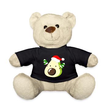 Avocado – Weihnachten - Teddy - Schwarz - Vorne
