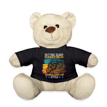 Älter werden bedeutet nicht, aus der Mode zu kommen Moto - Teddy - Schwarz - Vorne