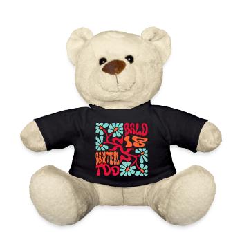 Kahl ist schön - Teddy - Schwarz - Vorne