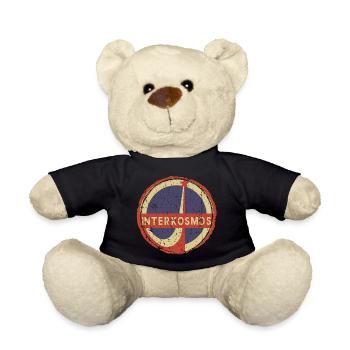 Interkosmos DDR Retro Circle Emblem - Teddy - Schwarz - Vorne
