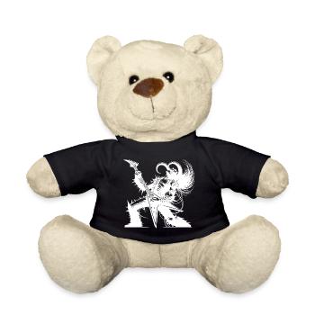 Rockgott aus der Unterwelt Metal kills silence - Teddy - Schwarz - Vorne