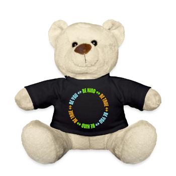 Be Kind Be True Be You Inspirational Self-Love - Teddy Bear - black - Front