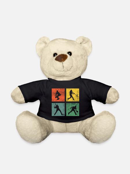 Baseball Softball Sport Retro - Teddy - Schwarz