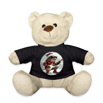Frosch Weihnachten Gitarre - Teddy - Schwarz - Vorne