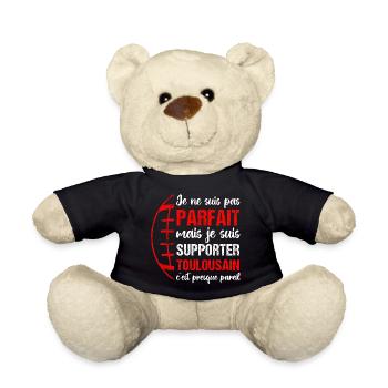 Supporter toulousain cadeau rugby Toulouse - Nounours - noir - Devant