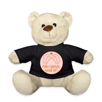 From the heart, good luck - Teddy Bear - black - Front