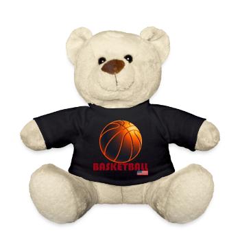 Ballon Basket Orange Amérique - Nounours - noir - Devant