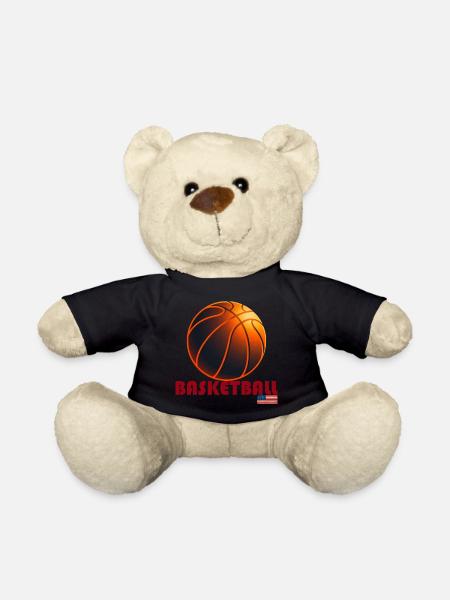 Ballon Basket Orange Amérique - Nounours - noir