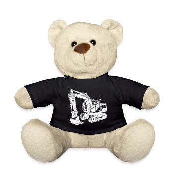 Starker Bagger die Maschine mit dem langen Arm - Teddy - Schwarz - Vorne